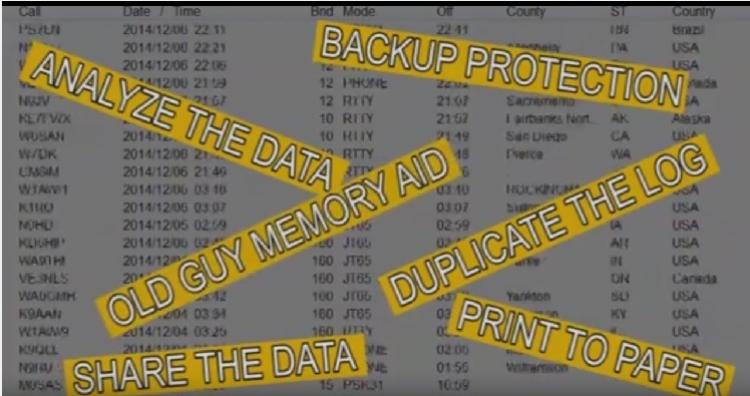 K9ZXO Explains ham radio digital call logs & ADIF